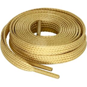 أربطة حذاء حريرية/مستديرة من MiracleCat للأحذية الرياضية والأحذية الرياضية 120-160 سم لون ذهبي/فضي in Kuwait