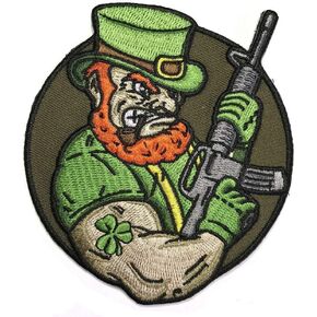 Honchosfx Angry Leprechaun AR-15 Embroidered Patriotic Irish Tactical Morale Patch in Kuwait