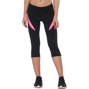 Santic Cycling Shorts Women Padded Bike Bicycle Biking Capris Pants Tight Breathable & Quick Dry