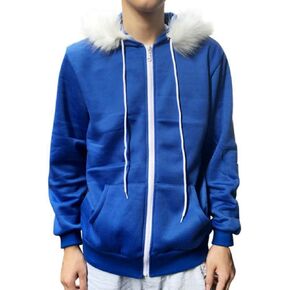 Men Women Sans Cosplay Blue Jacket Plush Hooded Coat Sans Costume Hoodie Jacket Coat Cos Jacket Sweatshirts in Saudi Arabia