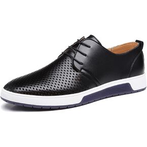 ZZHAP Men's Casual Oxford Shoes Breathable Flat Fashion Sneakers