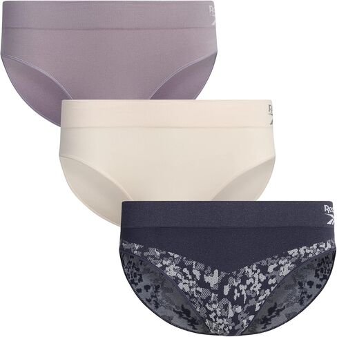 Reebok Women's Underwear - Seamless Microfiber Bikini Panties (3 Pack) in Kuwait