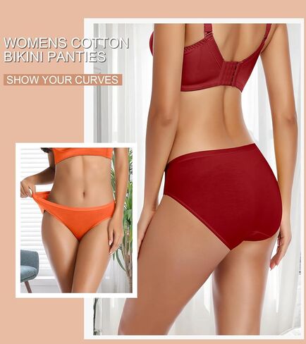ملابس داخلية نسائية بيكيني من Annenmy قطنية رائعة ذات قصة عالية ناعمة قابلة للتمدد وممتصة للرطوبة ملابس داخلية تغطية كاملة لباس داخلي داخلي in Kuwait