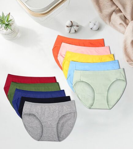 ملابس داخلية نسائية بيكيني من Annenmy قطنية رائعة ذات قصة عالية ناعمة قابلة للتمدد وممتصة للرطوبة ملابس داخلية تغطية كاملة لباس داخلي داخلي in Kuwait