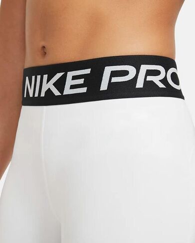 نايك شورت برو بوي قصير للبنات الصغار (الاطفال الصغار/الكبار) - مقاس M، ابيض/اسود/بلاتينيوم نقي in Kuwait