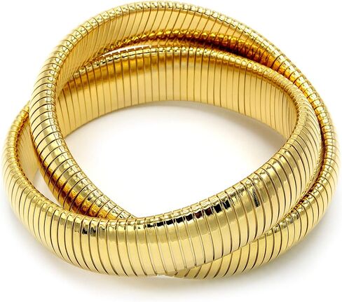 Marshal Metal Fashion Bracelet Omega Chain Polished Stretch Double Cobra Bracelet in Kuwait