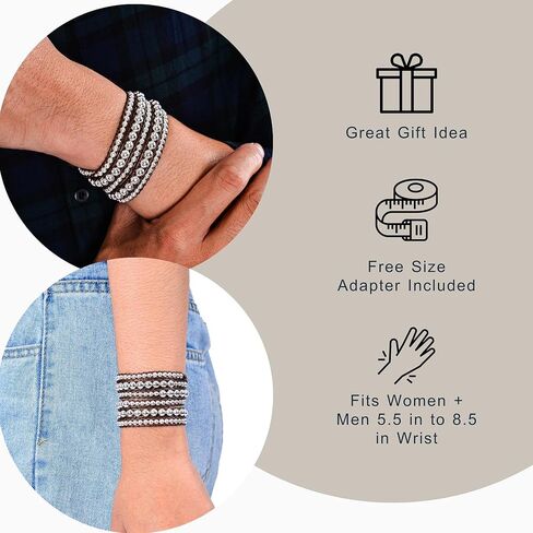 الزنك الفضي + البني - سوار معصم داكوتا بوهو الروحي in Kuwait