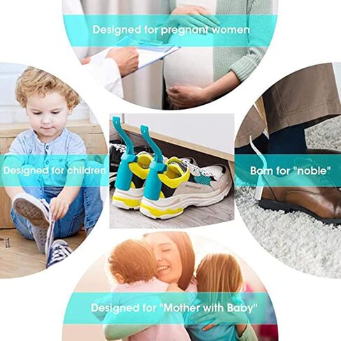 10 قطع من قرون مساعدة الاحذية لكبار السن من الرجال والنساء - مساعد احذية لارتداء حذائك - جهاز مساعدة الاحذية بخطوة واحدة لكبار السن - مساعد عصا الاحذية - بوق حذاء واقف in Kuwait