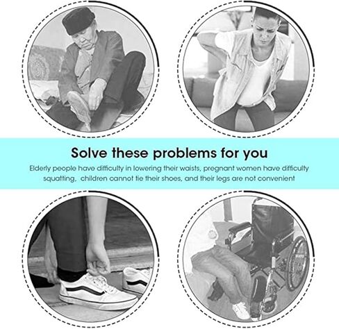 10 قطع من قرون مساعدة الاحذية لكبار السن من الرجال والنساء - مساعد احذية لارتداء حذائك - جهاز مساعدة الاحذية بخطوة واحدة لكبار السن - مساعد عصا الاحذية - بوق حذاء واقف in Kuwait