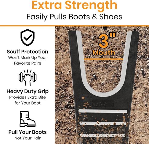 Vive Heavy Duty Boot Jack for Cowboy Boots - Shoe Horn Puller for Taking Off Boots & Shoes - Featuring Strong Rubber Remover in Saudi Arabia