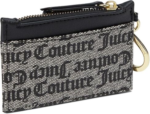 حافظة بطاقات طويلة من Juicy Couture Modern Chic باللون الأسود والبيج مقاس واحد in Saudi Arabia