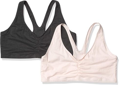 Hanes Womens X-Temp Wireless Bra Pack, Stretch Pullover Bra, Low-Impact Racerback Bra, 2-Pack in Kuwait