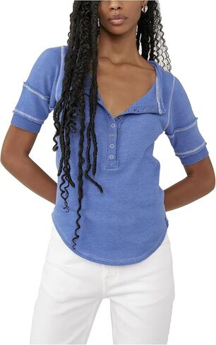 Free People womens On the Run Henley in Saudi Arabia