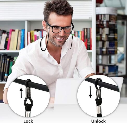KongJies Eyeglass Straps, Adjustable Eyeglass String Glasses Holder Strap, Sunglass Eyewear Retainers for Men and Women's in Saudi Arabia