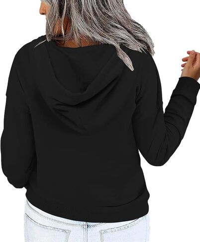 VISLILY Women's-Plus-Size-Hoodies Quarter Zip-Up Hooded Sweatshirts Lightweight Long Sleeve Pullover Tops with Pocket 1X-4X in Kuwait