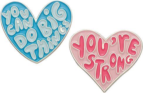 Positive Enamel Pins Set Inspirational Saying Brooch Motivational Phrase Lapel Badges Cute Brooch Pin for Women Girls Clothing Bags Hats Decorations in Saudi Arabia