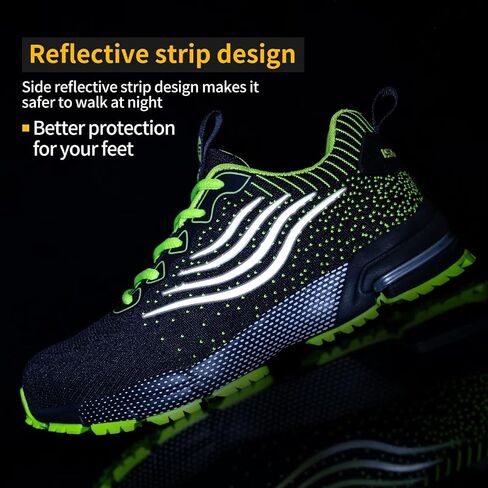 Steel Toe Shoes for Men Women Lightweight Safety Shoes Comfortable Cushion Steel Toe Sneakers Indestructible Work Shoes in Saudi Arabia