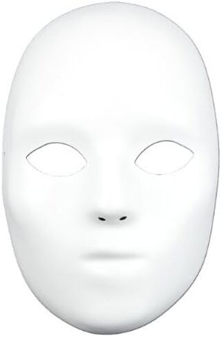 قناع كامل للإناث من ماسك إت، 21.5 سم، أبيض in Kuwait