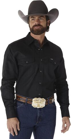 قميص عمل رجالي غربي طويل الأكمام بكبسولة من Wrangler in Kuwait