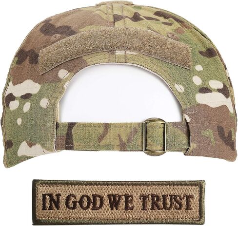 Multicam Tactical Hat,Military Army OCP Hat with 6 American Flag Patch,Adjustable Operat Baseball Cap for Men in Kuwait