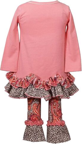 Bonnie Jean Girls Size 12M-4T Coral Turkey Thanksgiving Top Pant Set (4T) in Saudi Arabia