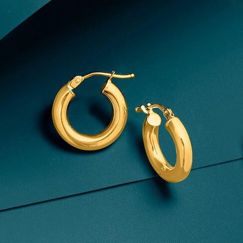 أقراط روس سيمونز الإيطالية من الذهب الأصفر عيار 18 قيراطًا in Kuwait
