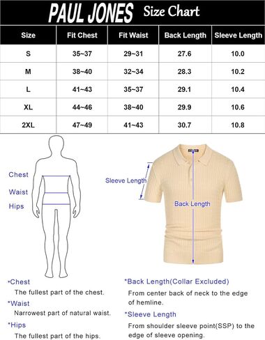 PJ PAUL JONES Mens Knitted Polo Shirts Cable Short Sleeve Golf Polo Shirt Breathable Knitting Polo Shirts in Saudi Arabia