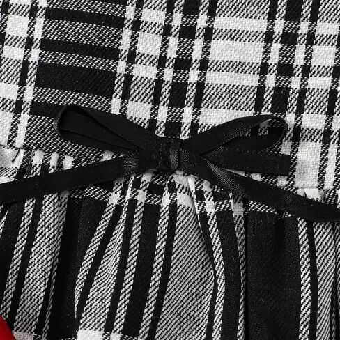 فستان عيد الميلاد للفتيات الصغيرات الصغار بأكمام قصيرة منقوش عليه شال مخملي مناسب لملابس عيد الميلاد للفتيات من 1 إلى 6 سنوات in Kuwait