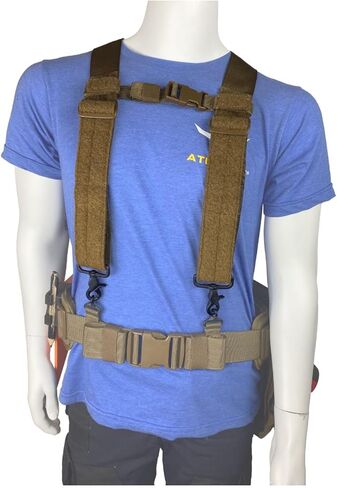 حمالات Atlas 46 24/7 Comfort-Tuff V2 شديدة التحمل - مقاس واحد يناسب الجميع، أسود in Kuwait