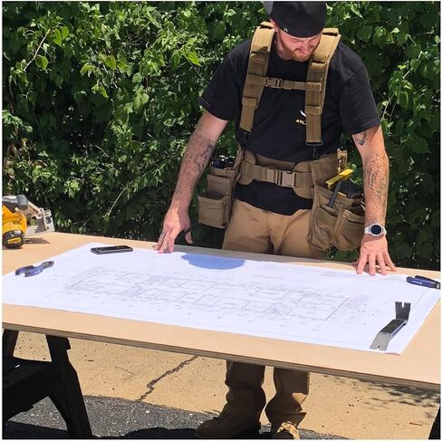 حمالات Atlas 46 24/7 Comfort-Tuff V2 شديدة التحمل - مقاس واحد يناسب الجميع، أسود in Kuwait