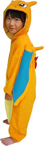 SAZAC Kigurumi - Pokemon - Charizard - بدلة أطفال زي هالوين - مقاس الأطفال (5-9 سنوات), برتقالي, Kids Size (5-9 Year Old) in Saudi Arabia