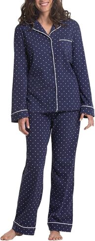 طقم بيجامة بيجاما جرام للنساء - بيجامة جيرسي بوي فريند، 100% قطن in Kuwait