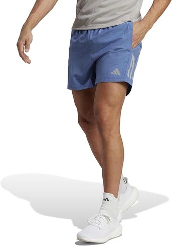 adidas Own The Run Heather 5" Shorts Dark Blue Melange MD 5 in Saudi Arabia