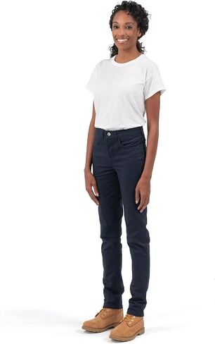 بنطال Dickies النسائي ذو الارتفاع العالي النحيف من نسيج التويل in Kuwait