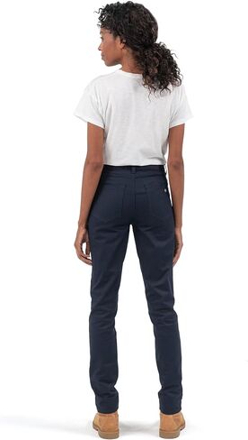 بنطال Dickies النسائي ذو الارتفاع العالي النحيف من نسيج التويل in Kuwait