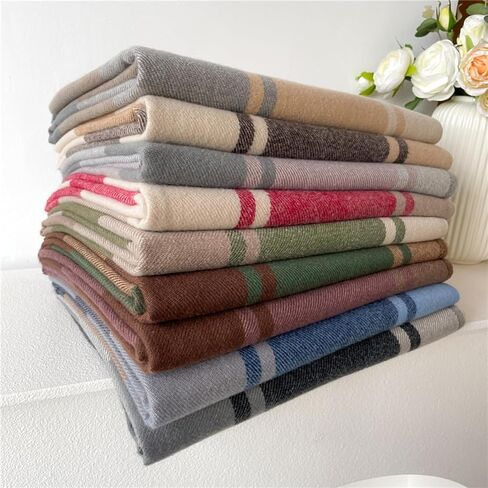 وشاح شتوي للسيدات من K-Elewon بملمس الكشمير شال الباشمينا يلتف بطانية دافئة ناعمة للنساء BX11 in Kuwait