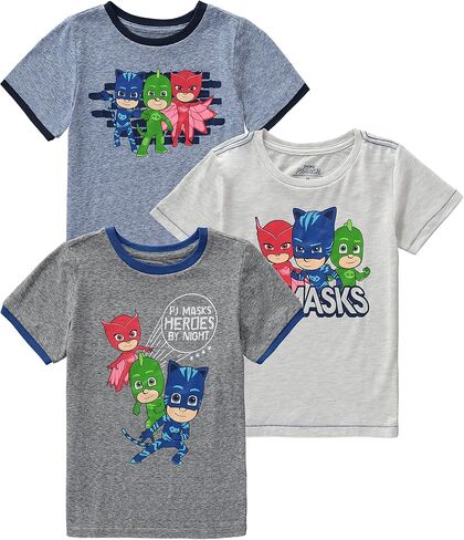 PJ Masks Baby Boys' T-Shirts 3 Pack-Featuring Catboy, Gekko, and Owlette in Saudi Arabia