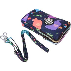 VALICLUD Phone Purse Fashionable Crossbody Phone Bag Zipper Mobile Phone Bags For Women (Blue Print)