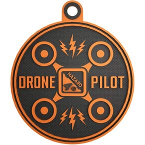 Hazard 4 Drone Pilot Rubber Patch - Orange