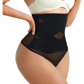 JOSERGO Compression Thong Shapewear for Women Tummy Control Underwear High Waist Body Shaper Butt Lifter Cross Panty Girdle