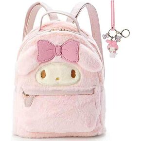 SHOCKTU My Melody Backpack, Cinnamoroll Bag Cute Cartoon School Bag Plush Shoulder Bag Handbag (PINK) in Saudi Arabia