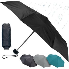 Lewis N. Clark Portable Mini Travel Umbrella, Windproof & Water Repellent Fabric, 1 Year Warranty