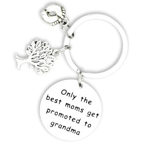 Kivosliviz New Grandma Gift Keychain Grandmother Announcement Gift First Time Grandma Gifts Key Chain