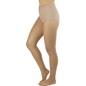 ToBeInStyle Women's Spandex Seamless Glittery Fishnet Pantyhose Tights Hosiery in Saudi Arabia