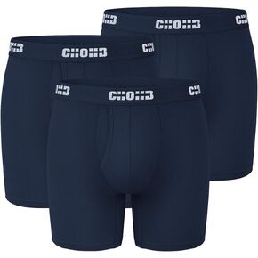 CHOHB Men's Underwear Micro Modal 3 Pack Boxer Briefs Men Fly