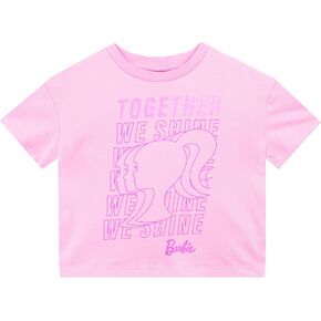 Barbie Tshirt Girls | Cotton Girls Summer Tops Girls Short Sleeve Shirt | Official Merchandise in Saudi Arabia
