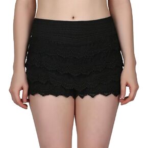 HDE Women's Lace Shorts Fitted Scallop Hem Crochet Mini Hot Pants