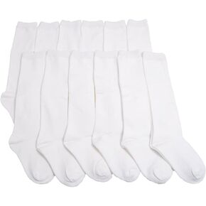 Angelina Girls Classic Uniform Knee-High School Socks (12-Pack)