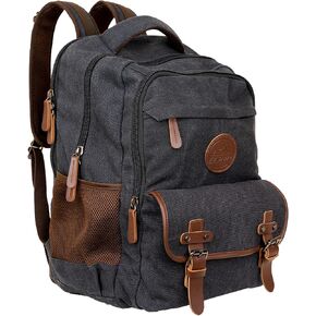 Ama Dablam Original Canvas Backpack | 18" Laptop Pocket | XL Size - 30L | Many Pockets | Durable Zippers