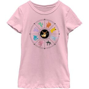 تي شيرت Pokemon Eevee Evolution Tarot Card للفتيات بأكمام قصيرة in Kuwait